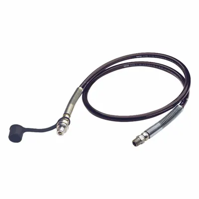 POWER TEAM Hydraulic Hose: 1/4 in ID, NPTF x NPTF, 6 ft Lg, 3/8 in x 3/8 in Fitting Size - Power Team Braid-Reinforced Hose Assemblies