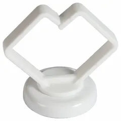 Polymer magnetic cable clip in white, holding capacity 15 lb. Secures cable bundles up to 1 in. diameter. Magnetic base attaches to ferrous surfaces for organizing wiring in control panels, machinery, or along steel structures.