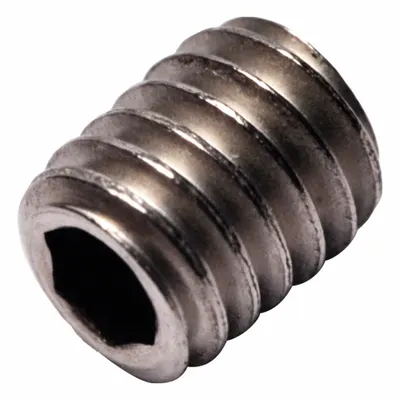 ALLIED TITANIUM M4x0.7 Cup Point Set Screw, 5 mm Length, Plain Finish - Cup Point Set Screws