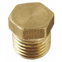 Hydraulic Hose Plug: Brass, 1/4 in Fitting Size, 1,200 psi Max. Working Pressure @ 70 F, NPTF (MPN 3152X4)