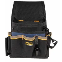 CLC Tool Pouch: For 2 3/4 in Belt Wd - Max, 9 Pockets, Black (MPN 1503)