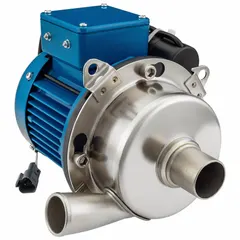 Straight centrifugal pump with 1 hp motor, 115/230V AC dual voltage, and TEFC enclosure. Features 1 1/2 in intake and discharge ports, delivering up to 64 ft max head. Suitable for water transfer, irrigation, and fluid circulation in industrial or outdoor settings.
