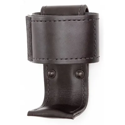 GOULD & GOODRICH, INC. Radio Pouch: Black, Leather, Basket Weave - Duty Equipment Pouches