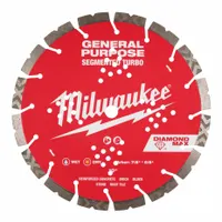 MILWAUKEE Diamond Saw Blade: Block/Brick/Concrete/Stone, 10 in Blade Dia., 5/8 in_7/8 in Arbor Size (MPN 49-93-9010)