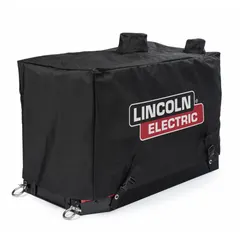 This black protective cover is designed for use with the Ranger 330MPX and Ranger 330MDX welder series. It shields the welder from dust, debris, and minor impacts during storage or transport, helping to maintain equipment condition between jobs.