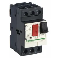 SCHNEIDER Manual Motor Starter: Non-Reversing, 3 Poles, 23 A, Thermal Protection, Push Button (MPN GV2ME21)