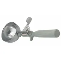 VOLLRATH Disher: 4 oz Capacity, Stainless Steel, NSF Certified, 4 1/4 in Handle Lg, 47140