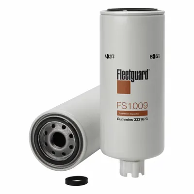FLEETGUARD Fuel Filter: Spin-On, 9 11/16 in Overall Lg, 3 11/16 in Outside Dia - Spin-On Fuel/Water Separators