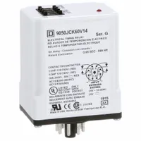 SCHNEIDER Single Function Time Delay Relay: Socket Mounted, 24V AC, 10 A, 8 Pins/Terminals, On Delay (MPN 9050JCK60V14)