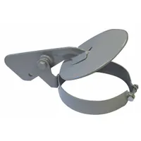Exhaust Rain Cap: Powder Coated, Steel, Gray, Bolt Mounting (MPN 11020)