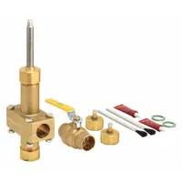 JOMAR VALVE Emergency Shut-Off Valve: Brass, 1/2 in For Copper Tube Size, 250 psi Max. Pressure (MPN 800-103ADDG)
