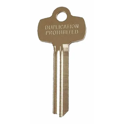 BEST Key Blank: Compatible with BEST Locks, D Keyway Type, Key ID # KS654, 0 Pins - Door Lock Key Blanks