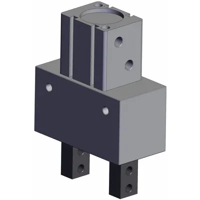 SMC Parallel Gripper: 28 mm Stroke Lg, 15 psi to 87 psi, 87 psi Max Op Pressure - Two-Finger Parallel Grippers