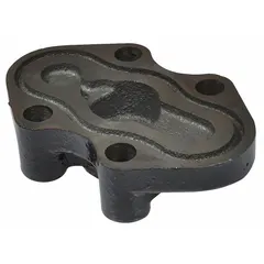 This cast iron cylinder head is a replacement part for Dayton pump models 6AWC1 and 6AWC2, as well as the PPTWC117G unit. It is used in water and fluid handling systems to maintain pump head pressure and seal integrity.