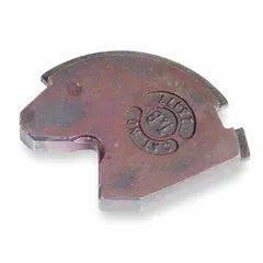 Replacement lower crimping die for use with the TBM6S tool. Accommodates 11 sizes of copper and aluminum connectors. Color-Keyed pink for identification. Suitable for code crimping applications in electrical installations.