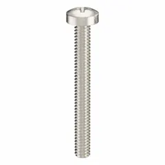 Pan head machine screws with M2x0.40 thread, 18 mm length, made from 18-8 stainless steel with a plain finish. Phillips drive with #1 drive size. Supplied in packs of 100. Suitable for general fastening applications in machinery and equipment assembly.