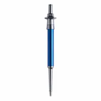 This single-channel pipettor is a fixed volume D-tipper with a maximum capacity of 100 µL. It is used for precise liquid handling in laboratory settings, including sample transfer, reagent addition, and serial dilutions. The blue pipettor is designed for single-channel operation