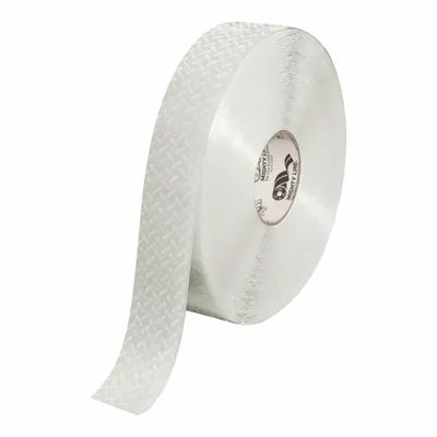 MIGHTY LINE Floor Marking Tape: Gen Purpose, Solid, White, Gen Floor Marking, 2 in x 100 ft - Textured Grip Floor Marking Tape