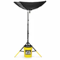 PIG Leak Diverter Tarp: 35 in Lg, 27 in Wd, Straps Leak Diverter Mounting, PVC, Black, Caution (MPN TLS820-BK)