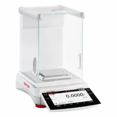 OHAUS Lab Scale: 120 g Capacity, 0.1 mg Readability, 0.1 mg Repeatability, 0.2 mg Linearity - Analytical Lab Balances