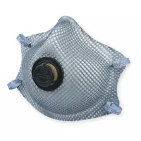 Disposable Respirator: Dual, Non-Adj, Molded Nose Bridge, Comfort, Gray, M Mask Size, MOLDEX, 10 PK (MPN 2400N95)