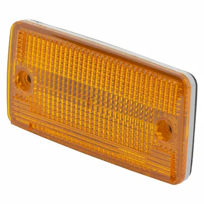 GROTE Cab Marker Lamp: Marker Light, Incandescent, Rectangular, Recessed Mount - Marker Lights