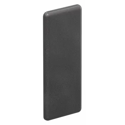 80/20 End Cap: 30 Series, Metric, 60 mm x 4 mm x 30 mm, Black, ABS, Dust Cover - End Caps