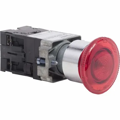 SCHNEIDER Push Button Operator: Non-Illuminated, Mushroom Head Profile, Non-Metallic - Mushroom-Head Push Buttons