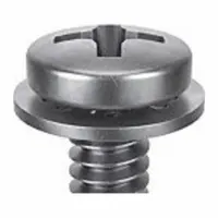 SEMS Screw: Internal Tooth, M6x1.00 Thread Size, 20 mm Lg, Stainless Steel, Passivated, Pan, 10 PK (MPN 1-MPI-6-20)