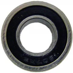 This replacement bearing is designed for wheelchair wheel assemblies. It has an overall width of 1 3/8 inches and is compatible with Theradyne brand wheelchairs. Used in mobility equipment maintenance to support smooth wheel rotation.