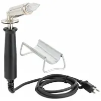 Fixed-temperature soldering iron with 200 W power output and 1050°F operating temperature. Features a diamond-shaped tip with 0.07 in width for concentrated heat delivery. Right-angle design facilitates access in confined spaces. Suitable for heavy-duty soldering tasks such as cable splicing, lug soldering, and large-component assembly