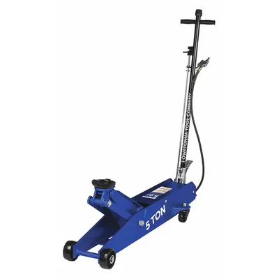 OTC Trolley Floor Jacks: Steel, Pneumatic, Air/Mechanical, 5 ton Load Capacity