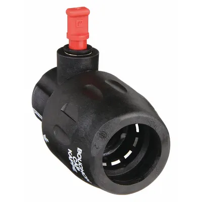 TRANSAIR Push-Fit Cap, 1 1/2 in OD, Polyamide, Black, 2 1/8 in Overall Length - Polyamide Tube Fittings for Compressed Air Systems