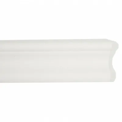 ACROVYN Accent Rail: FR-251, PETG, White, 2 1/2 in Overall Ht - PETG Crash Rails & Bumper Guards