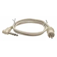 RCA Healthcare TV Jumper Cable: RCA, 5-pin Male Plug to RCA 1/4" Phono Jack, RCAJ-36-145, White