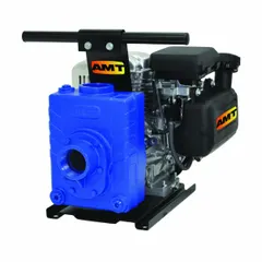Engine-driven water pump with a 5 hp recoil-start engine, cast iron volute, and 2 in FNPT inlet and outlet ports. Delivers 170 gpm at 20 ft of head. Includes a carry handle for portability. Suitable for dewatering, irrigation, and general water transfer in construction, agricultural, and industrial settings.