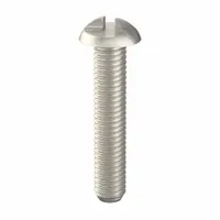 Tamper Resistant Screw: #10-32 Thread Size, 1 in Lg, Stainless Steel, Plain, Round, One-Way, 50 PK (MPN 141515)