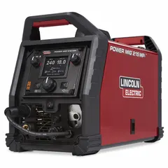 DC multiprocess welder for MIG, Stick, and TIG welding. Maximum amperage of 175 A for Stick and TIG processes. Nominal input voltage of 120V. Suitable for light fabrication, maintenance, and repair applications requiring portability.