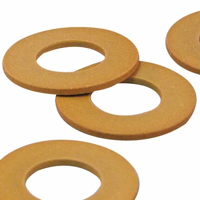 BUNTING BEARINGS Thrust Washer: 3/4 in Bore, PTFE, JLON 5500, 1 3/8 in OD, 0.125 in Thick - Plastic Thrust Washers for Non-Hardened Surfaces