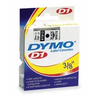 Combined Label and Ribbon Cartridge: 3/8 in x 23 ft, Polyester, White (Gloss), Indoor/Outdoor (MPN 41913)