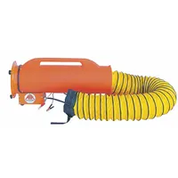 AIR SYSTEMS INTERNATIONAL Confined Space Fan: 12 V DC, 8 in Duct Dia, 1/4 hp Horsepower, Orange (MPN SVF-25DCAN)