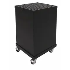 This heavy-duty steel negative air machine creates negative air pressure for particulate filtration. It covers up to 1,260 sq ft and includes an air filter. Suitable for construction sites, restoration projects, and industrial spaces requiring air quality control.