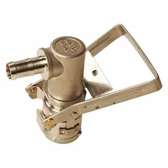 This dispense coupler is designed for Diesel Exhaust Fluid (DEF) transfer systems. It features a stainless steel body and a 3/4 in hose barb connection with a 0° outlet angle. EPDM seals provide chemical compatibility for DEF. Suitable for use in industrial fluid-handling applications such as DEF dispensing at truck stops or fleet maintenance facilities.