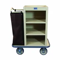 ROYAL BASKET TRUCKS Housekeeping Cart: Beige, 47 in Overall Ht, 22 in Overall Wd, 37 in Overall Dp (MPN G37-TNX-M3C-1CN)