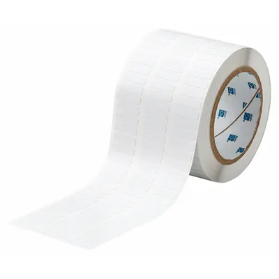 BRADY Pre-Cut Label Stock Roll: 1/4 in x 29/32 in, 3 11/32 in x 1/4 in, Polyimide - Brady Precut Label Rolls