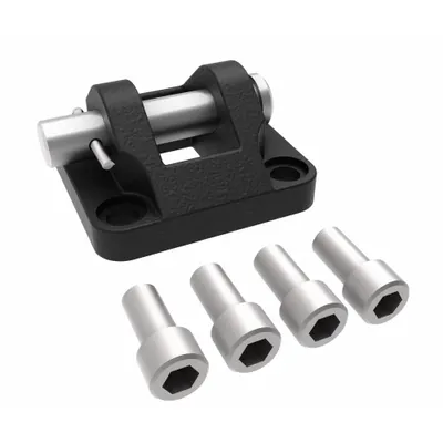 ARO Attachable Mounting Kit: Attachable Mounting Kit, Clevis, Fits 2 in Bore Dia - Clevis Mounting Hardware