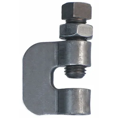 ANVIL C Clamp w/Locknut: Zinc-Plated Steel, 380 lb Load Capacity - C-Clamp Style Beam Clamps