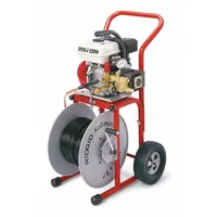 RIDGID Water Jetter Drain Cleaning Machine: Gas-Powered, For 1 1/4 in to 6 in Pipe, 75 ft Hose Lg. (MPN 63882)