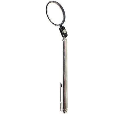 MAG-MATE Inspection Mirror: 1 1/2 in Dia Mirror Size, Mirr. Mat. Glass - Standard Inspection Mirrors