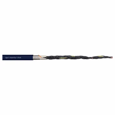 CHAINFLEX Control Cable: 17 AWG, 25 Conductors, Order by the Foot, TPR Jacket - Continuous Flexing Control Cables